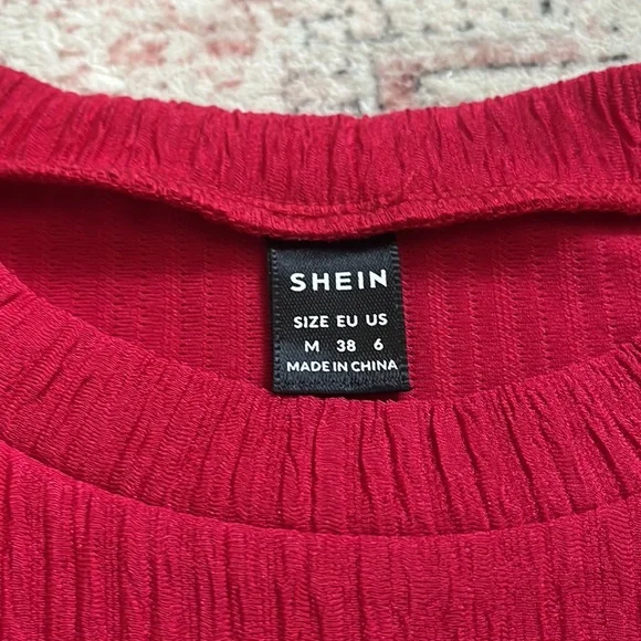 Red Ribbed Tank - Picture 2 of 3